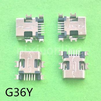 10 Stück G36Y Mini USB 5-Pin Buchse 4 Fuß für mobiles Laden und Datenübertragung