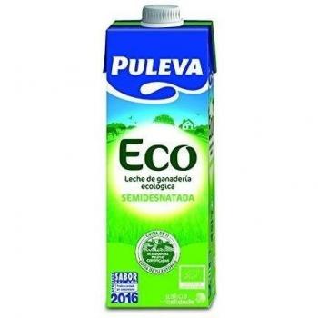 Puleva Leche Ecológica Semidesnatada, 6 x 1L