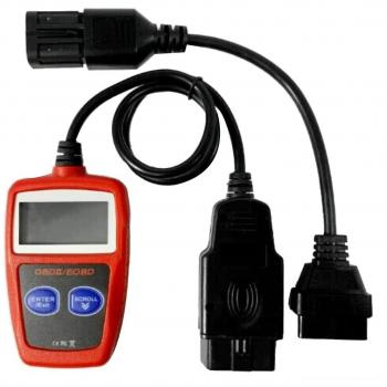 Conector OBD2 para motos y ATV + Escáner MS309 MultiIdioma Rojo