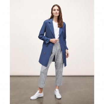 Motivi Gabardina Corta Doble Botonadura, Cierre Cruzado, Look Moderno