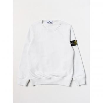 Pullover Stone Island Junior Blanc 8