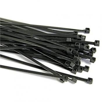 370mm x 7.6mm Black Cable Ties
