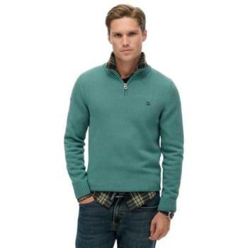Pull Coton Col Camionneur Bleu Superdry L