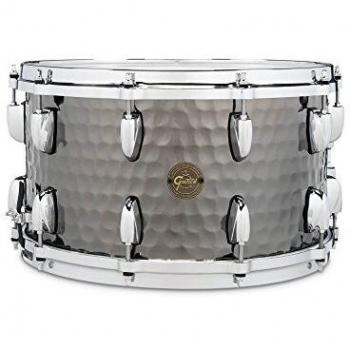 Gretsch Hammered Black Steel Snare 8x14