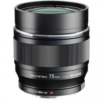 Olympus OM System M.Zuiko ED 75mm 1:1.8 black