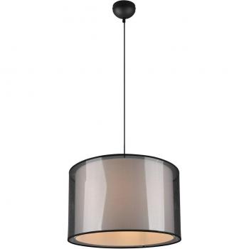 Trio Burton Ø 45 cm Pendant Light, Single Bulb, Black and White