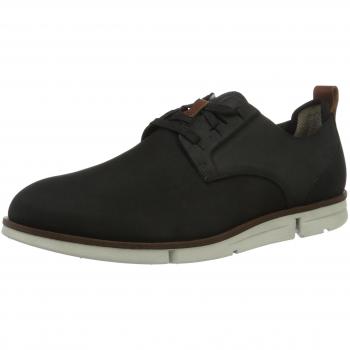 Clarks Schuh Trigen Lace für Herren in Schwarz (Black Nubuck) und Größe 44 EU