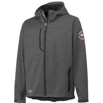 Helly Hansen Outdoor SoftShell‑Jacke (Leon 74012) – wasserabweisend, grau, M