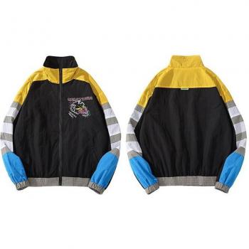 Chaqueta Harajuku con Bordado de Dragón