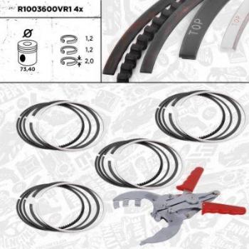 Conjunto de segmentos do êmbolo ET ENGINETEAM R1003600VR1