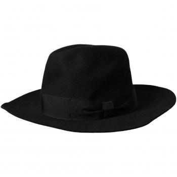 Dolce & Gabbana , Black Rabbit Fedora Trilby Women Hat ,Black female, Sizes: 57 CM