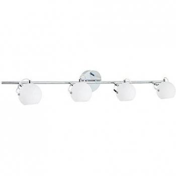 Plafonnier Chrome & Blanc Ida, 4X LED 3W, IP20, 230V, Classe I