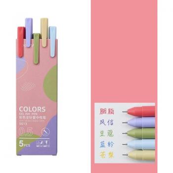 10PCS 0.5mm Gel Pens for Office and School Stationery