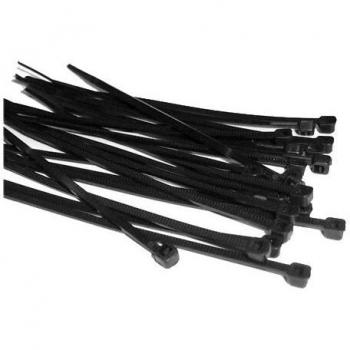 Black 4.8 mm × 300 mm Nylon Tie Set – 40 Units