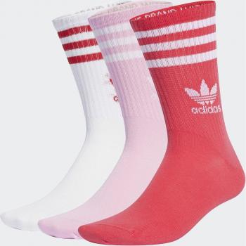 Adidas Youth Solid Crew 3-Set White Socks – Unisex (4.5‑5.5)