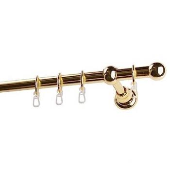 GARESA Gardinenstange ANDREA, 1-läufig, verlängerbar, Ø 20 mm, mit Ringen und Kugel-Endknopf