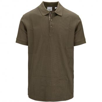 Burberry Green Polo, Size Medium, Male, Buttoned