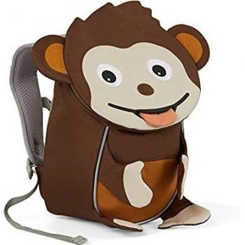Rucksack für Kindergarten Affenzahn Kleiner Freund braun Namensschild