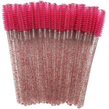 50pcs Shiny Eyelash Applicator Wands and Spoolers
