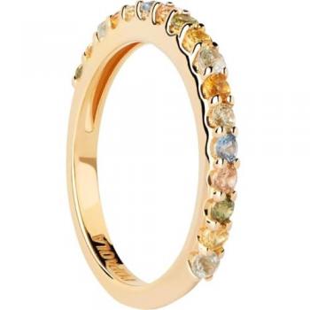 PDPAOLA Colorful Gold Plated Ring for Her