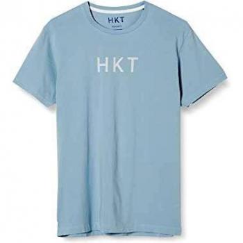 HKT by Hackett Hkt SS Tee T-Shirt Dusty Blue 515 XL Homme