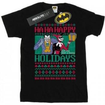 Joker y Harley: Campanadas Alegres – Camiseta de Algodón