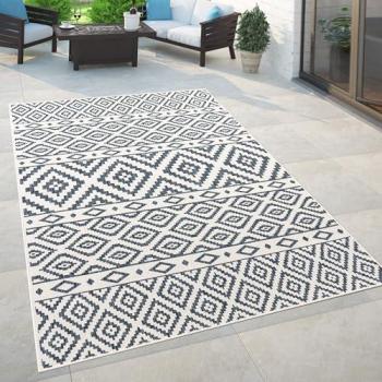 Tapis d'extérieur et d'intérieur Skandi bleu 120x170 cm