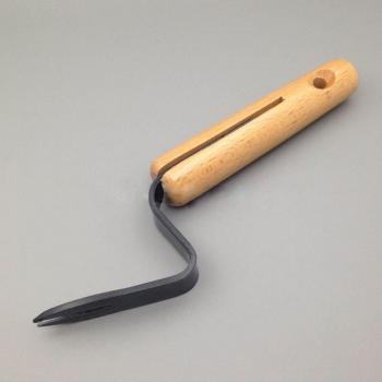 Poignée beech ergonomique + lame carbonée – outil main pour désherber et creuser les bordures