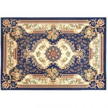 Tappeto a pelo corto blu scuro 140 x 200 cm Gaziantep