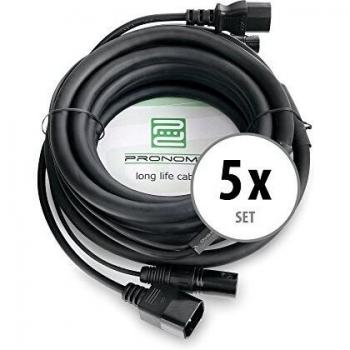 Hybride DMX 5 m – Ensemble Pronomic IECD‑5 C/Dmx