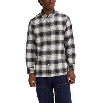 Levi's Men's Jackson Worker Shirt, Tyrone Black Agate Pattern, Style 195730