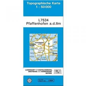 TK50 L7534 Pfaffenhofen a.d.Ilm: Topographische Karte 1:50000 (TK50 Topographische Karte 1:50000 Bayern)