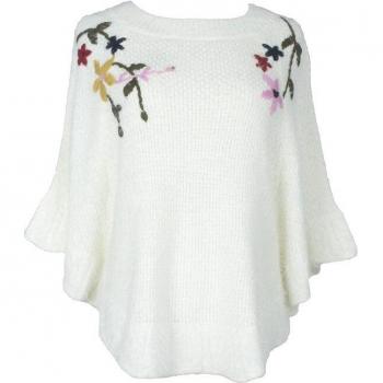 Solid Color Batwing Sleeve Pullover
