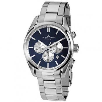 Jacques Lemans Herren-Uhr mit Chronographenfunktion Classic 42-6.1F