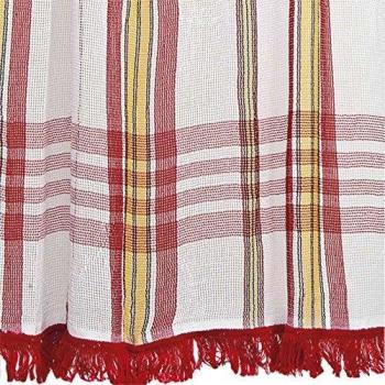 Tenda Tessuta Rosso Estiva 225x140 cm in stile Marsigliese