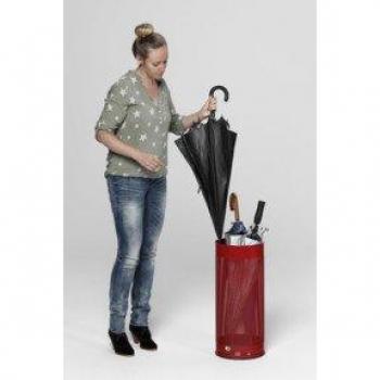 Schirmständer 30 l, rot, gelocht, VAR