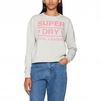 Sudadera para Mujer Superdry G20010FO, Gris (90'S ATH Grey Marl), Talla S
