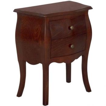 Comodino 50x30x60 con 2 Cassetti Sagomati