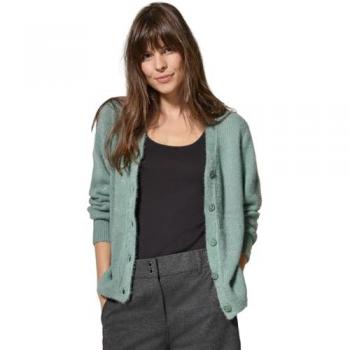 Gilet plumé vert Cecil femme taille XL