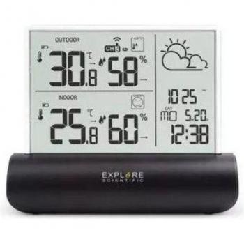 Stazione Meteo Explore Scientific Glass LCD Nero