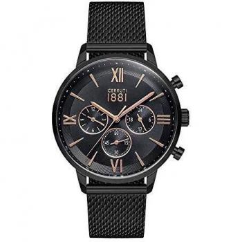Cernuti 1881 orologio maschile con cinturino nero