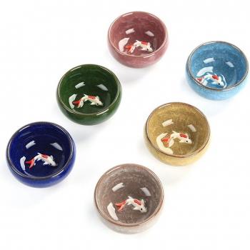 Crackle Glaze Chinese Tea Bowl Set