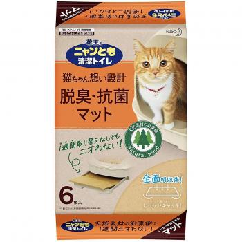 Kao Nyan Tomo Clean Douchematten Set – 6 stuks, geurneutraliserend & antibacteriaal