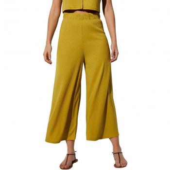 Pantalones Capri Anchos Ysabel Mora, cintura fruncida estilo lima