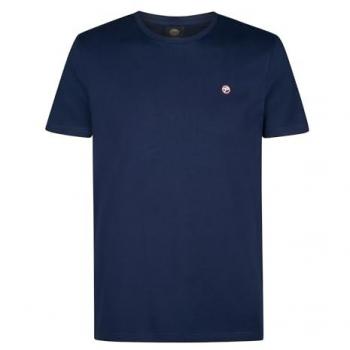Petrol Industries Rundhalsshirt Standard, dunkelblau, Logo-Stickerei