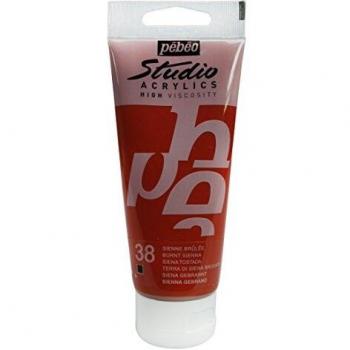 Pébéo Studio – Siena Gebrannte Acrylfarbe, 100 ml – Satin