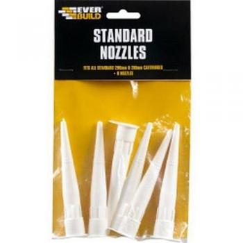 Pack 6 cartouches Everbuild Standard – Taille unique blanc