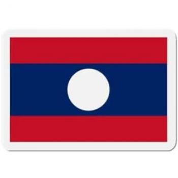 Colorful Laos Flag Magnets