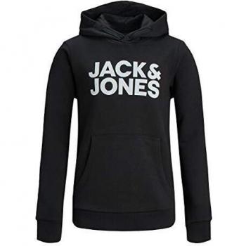 Jack & Jones Jjecorp SS19 Sweatshirt capuche Noir pour garçon