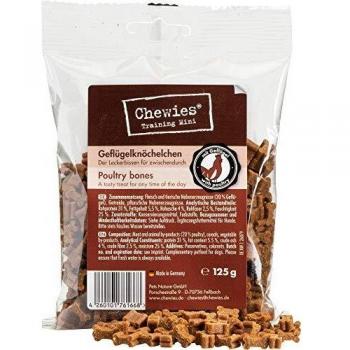 Mini Ossi Masticabili Chewies Semi-Umidi, Set di 4 (125 g ciascuno)
